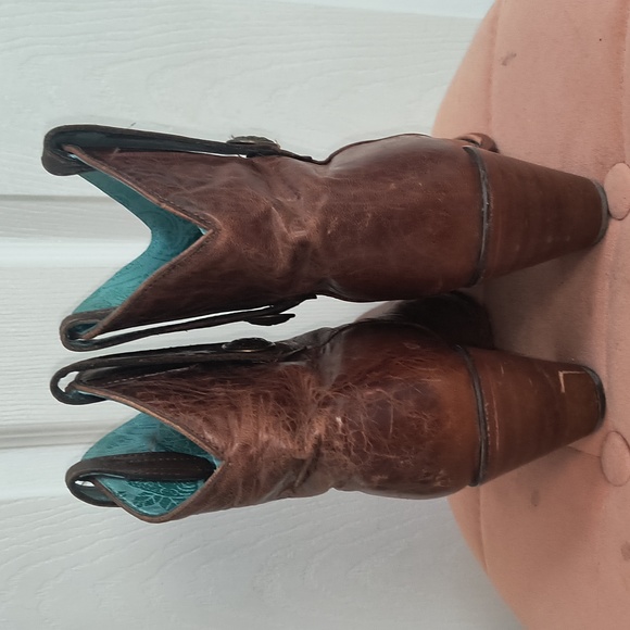 Corral Vintage Ankle Cowboy Boots Size 7M - Picture 5 of 9